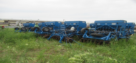 Комплекс сеялок для полосового посева КСКП-2,1Д.У*5 Серийный номер 9152,9153,9068,9024,9092.