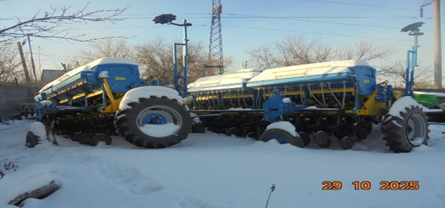 Direct seeding drill SRZ 4 (SICH–T–4.2 No-till) with transport device Serial number: 20175